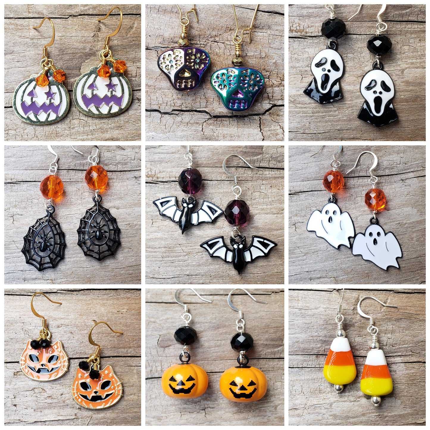 Sample Class: Halloween & Day of the Dead Earring Class-Sample Class
