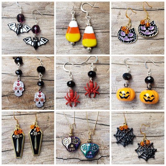 Sample Class: Halloween & Day of the Dead Earring Class-Sample Class