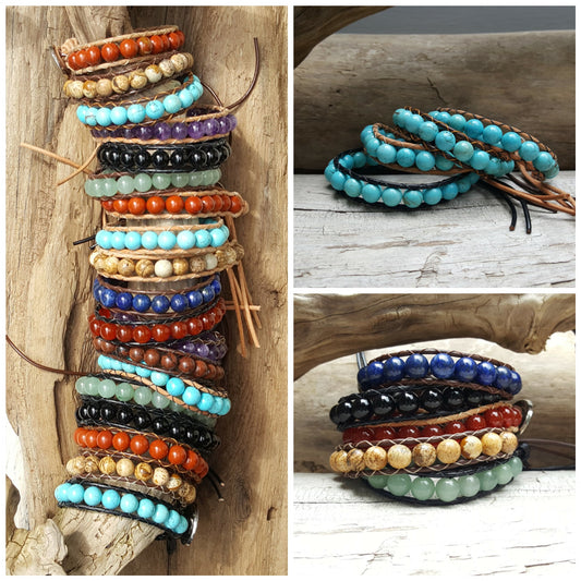 Workshop Option: Leather and Stone Bracelet Class